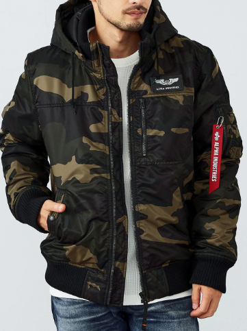 アルファ/Alpha-TA1571 フーデッドリブジャケット/ARMY