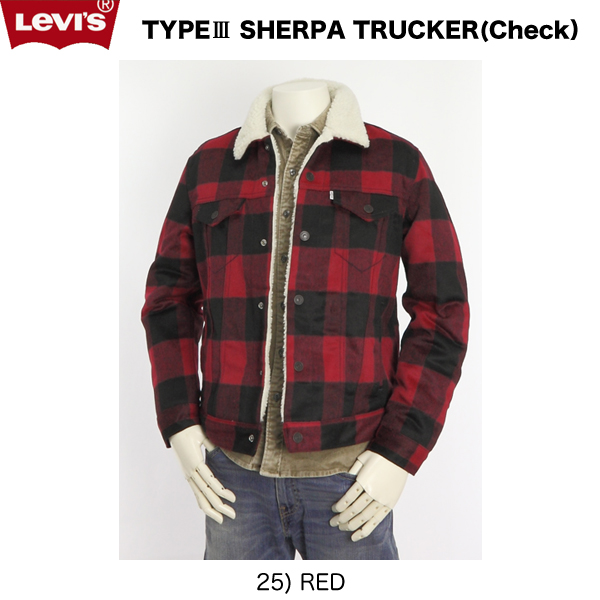 levis plaid sherpa